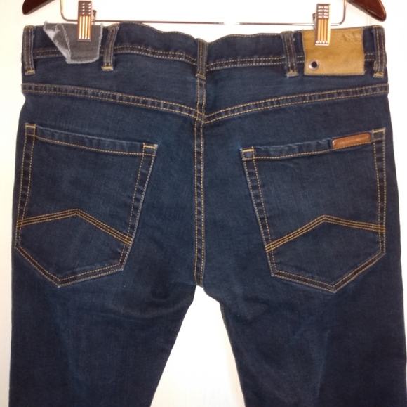 🔴 SALE A/X Armani Exchange J130 Button Fly Skinny Jeans Dark Wash 36 Short - Picture 7 of 13